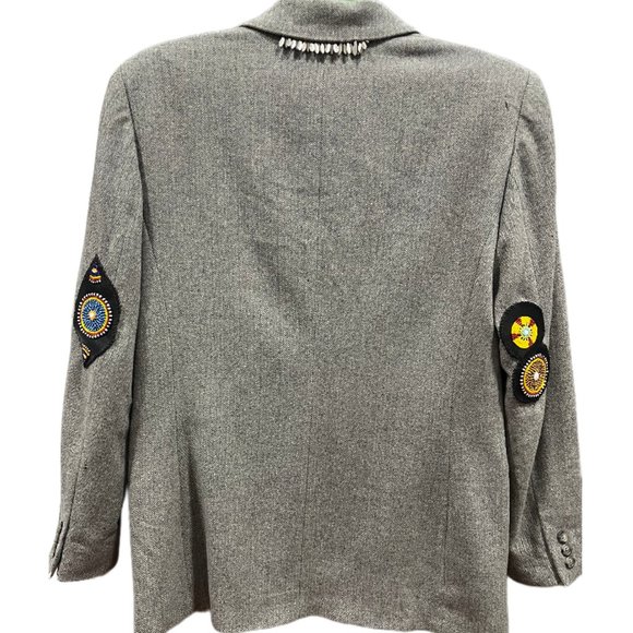 Vintage Pendelton Wool Blazer with Handstitched Patches - Picture 4 of 7